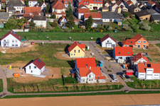 Nouvelle zone de développement Unteres Rappenfeld à le quartier Mörlheim in Landau in der Pfalz dans le département Rhénanie-Palatinat, Allemagne vu d'un drone