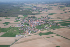 Image drone de Schleithal dans le département Bas Rhin, France