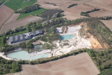 Riedseltz dans le département Bas Rhin, France depuis l'avion