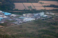 Enregistrement par drone de Drusenheim dans le département Bas Rhin, France