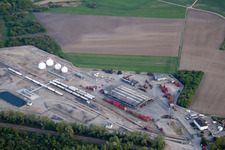 Image drone de Drusenheim dans le département Bas Rhin, France