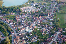 Offendorf dans le département Bas Rhin, France depuis l'avion