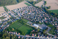 Enregistrement par drone de Offendorf dans le département Bas Rhin, France