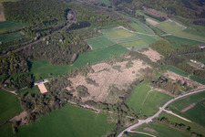 Vue aérienne de Buding dans le département Moselle, France