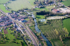 Vue aérienne de Charency-Vezin dans le département Meurthe et Moselle, France