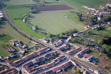 Vue aérienne de Charency-Vezin dans le département Meurthe et Moselle, France