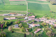 Vue aérienne de Fresnois à Montmédy dans le département Meuse, France