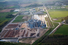 Vue aérienne de Rubécourt-et-Lamécourt dans le département Ardennes, France