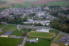 Vue aérienne de La Moncelle dans le département Ardennes, France