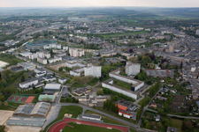 Vue aérienne de Sedan dans le département Ardennes, France