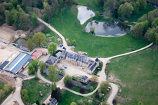 Vue aérienne de Vrigne-aux-Bois dans le département Ardennes, France