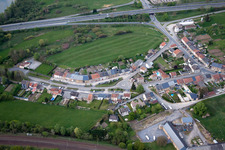 Vue aérienne de Lumes dans le département Ardennes, France