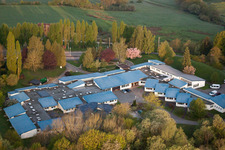 Vue aérienne de Prix-lès-Mézières dans le département Ardennes, France