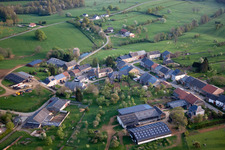 Vue aérienne de Marby dans le département Ardennes, France