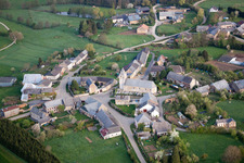 Vue aérienne de Antheny dans le département Ardennes, France
