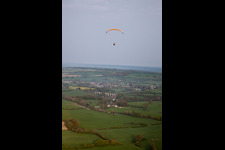 Vue aérienne de La Hérie dans le département Aisne, France
