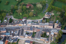 Vue aérienne de Étréaupont dans le département Aisne, France