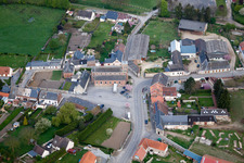 Vue aérienne de Lesquielles-Saint-Germain dans le département Aisne, France