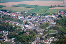 Vue aérienne de Lesquielles-Saint-Germain dans le département Aisne, France