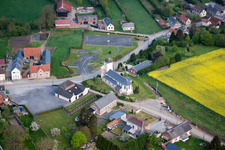 Vue aérienne de Grougis dans le département Aisne, France
