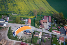 Vue aérienne de Seboncourt dans le département Aisne, France