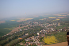 Vue aérienne de Vendhuile dans le département Aisne, France