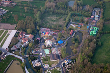 Vue aérienne de Dennebrœucq dans le département Pas de Calais, France