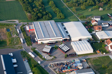 Vue aérienne de Zone industrielle et commerciale Est à Bietigheim dans le département Bade-Wurtemberg, Allemagne
