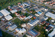 Vue aérienne de Zone industrielle et commerciale Est à Bietigheim dans le département Bade-Wurtemberg, Allemagne