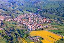 Enregistrement par drone de Scheibenhardt dans le département Rhénanie-Palatinat, Allemagne