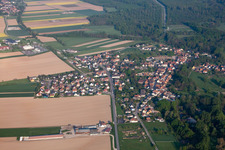 Scheibenhardt à Scheibenhard dans le département Bas Rhin, France vue du ciel