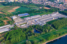 Rheinspan GmbH & Co. KG à Germersheim dans le département Rhénanie-Palatinat, Allemagne d'en haut