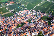 Quartier Nußdorf in Landau in der Pfalz dans le département Rhénanie-Palatinat, Allemagne d'en haut