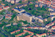 Vue aérienne de Hôpital de la Fondation Deaconess Speyer et parc Deaconess à Speyer dans le département Rhénanie-Palatinat, Allemagne