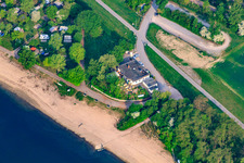 Vue aérienne de Restaurant Altrheinklause à Waldsee dans le département Rhénanie-Palatinat, Allemagne