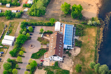 Vue aérienne de Hôtel Darstein au bord de l'étang Adriatique à Altrip dans le département Rhénanie-Palatinat, Allemagne