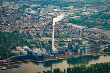 Vue aérienne de GKM à le quartier Neckarau in Mannheim dans le département Bade-Wurtemberg, Allemagne
