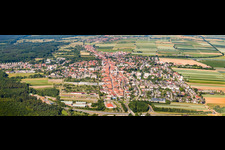 Photographie aérienne de Ville vue de l'est à Kandel dans le département Rhénanie-Palatinat, Allemagne