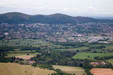 Vue aérienne de Madresfield dans le département Angleterre, Grande Bretagne