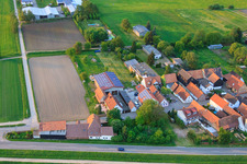 Image drone de Stoffhalle Kissenzauber à Brehmstr à le quartier Minderslachen in Kandel dans le département Rhénanie-Palatinat, Allemagne