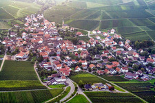 Image drone de Birkweiler dans le département Rhénanie-Palatinat, Allemagne
