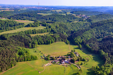 Hôtel Ransbrunnerhof à Eppenbrunn dans le département Rhénanie-Palatinat, Allemagne d'en haut
