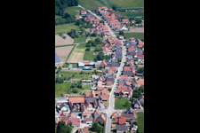 Image drone de Schleithal dans le département Bas Rhin, France