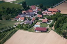Seebach dans le département Bas Rhin, France vue du ciel