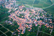 Quartier Schweigen in Schweigen-Rechtenbach dans le département Rhénanie-Palatinat, Allemagne depuis l'avion