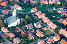 Quartier Schweigen in Schweigen-Rechtenbach dans le département Rhénanie-Palatinat, Allemagne vue du ciel