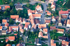 Quartier Rechtenbach in Schweigen-Rechtenbach dans le département Rhénanie-Palatinat, Allemagne vue du ciel