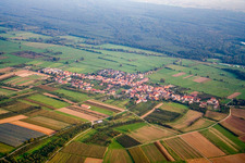 Vue aérienne de Schweighofen dans le département Rhénanie-Palatinat, Allemagne