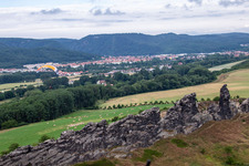 Mur du Diable (Königstein) à le quartier Weddersleben in Thale dans le département Saxe-Anhalt, Allemagne vue du ciel