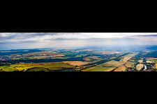 Vue aérienne de Panorama à le quartier Timmenrode in Blankenburg dans le département Saxe-Anhalt, Allemagne